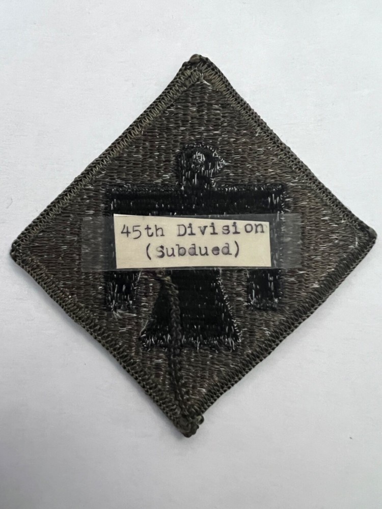 45th Division Subdued US Army Patch