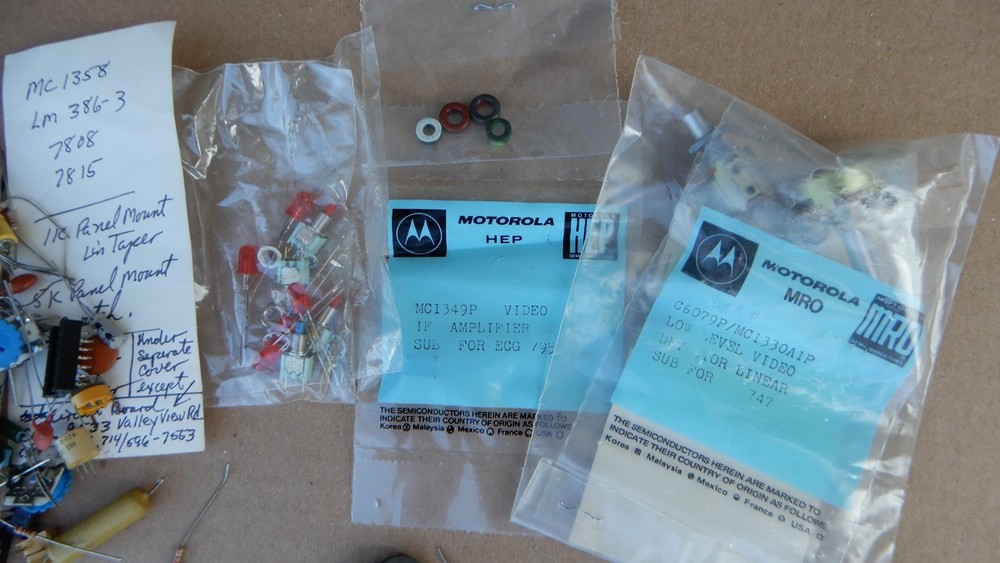 Vintage Assorted Electronics Components - Lot