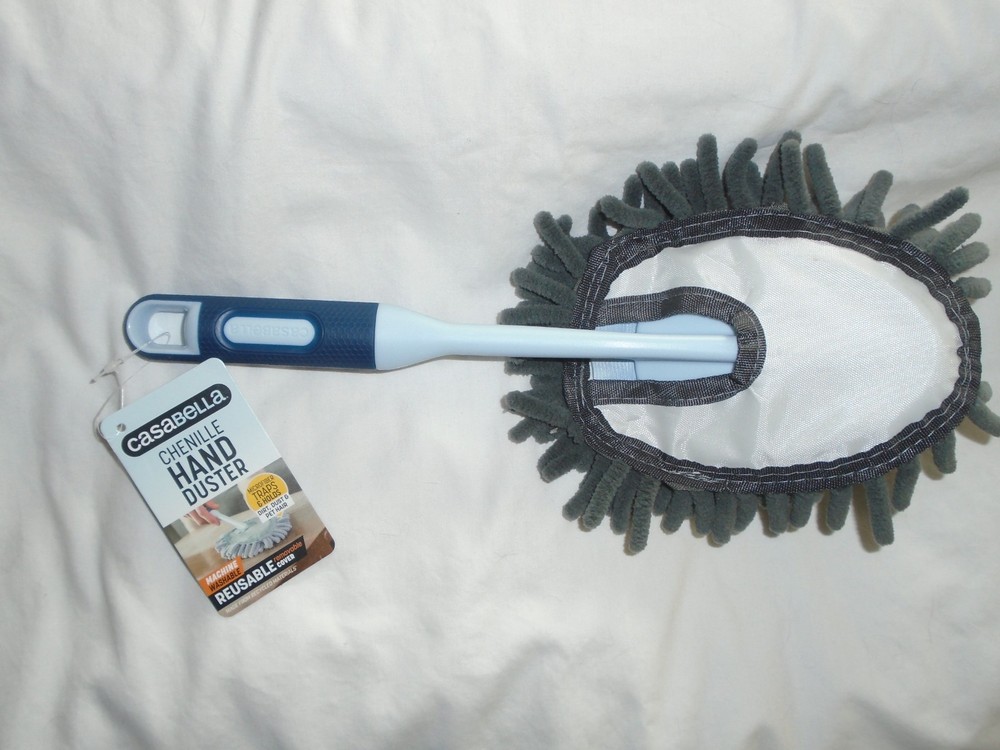 Casabella Chenille Microfiber 12" Hand Duster Dusting Wand - NEW