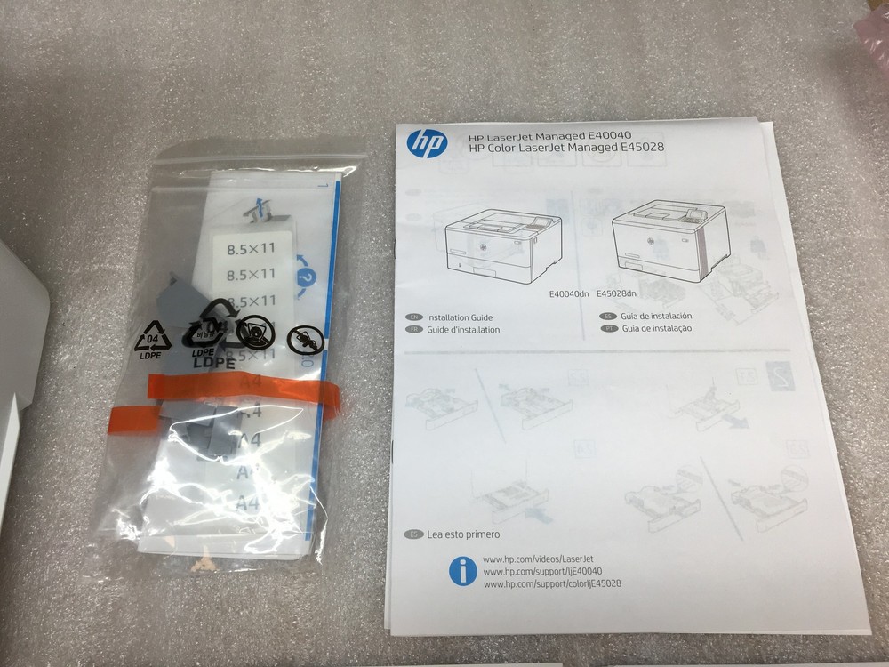 HP Color LaserJet Managed E45028dn Duplex Printer ONLY 3 pages TESTED