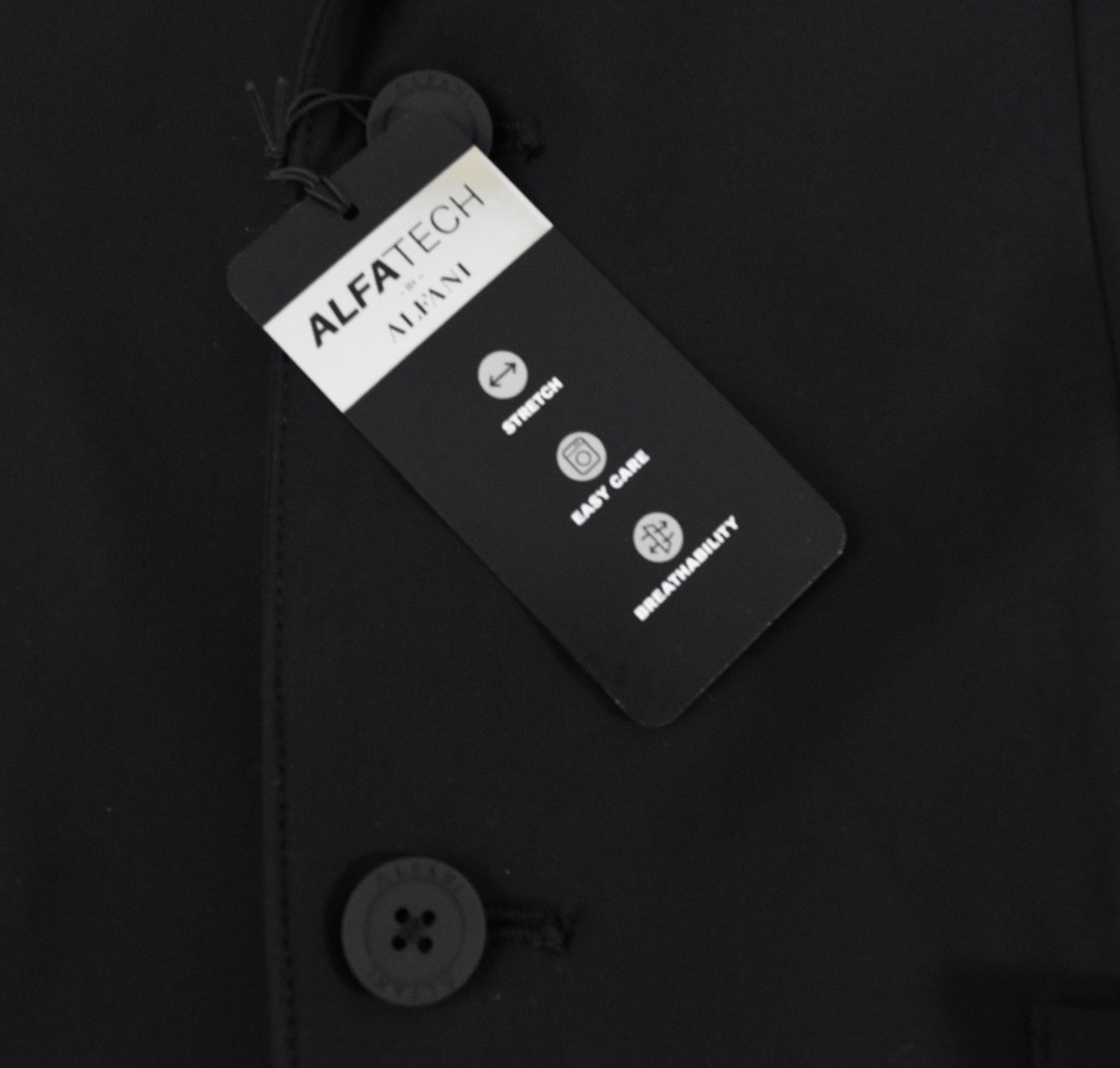 Alfani Men's Sports Coat Jacket Blazer New S M L XL XXL Black 2 Button Stretch