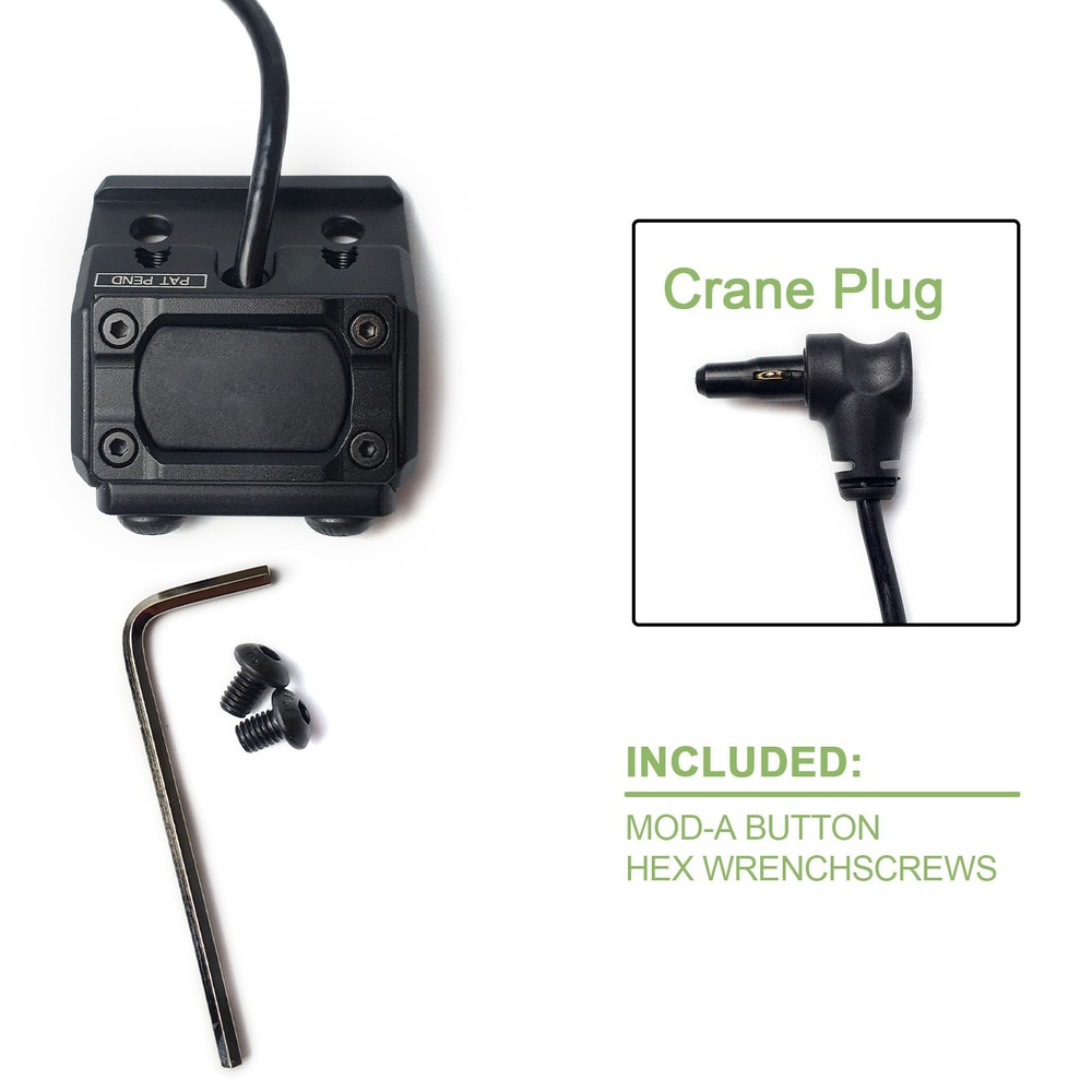 Tactical Mod Button Remote Light Switch for LED IR Flashlight & Hunting Laser