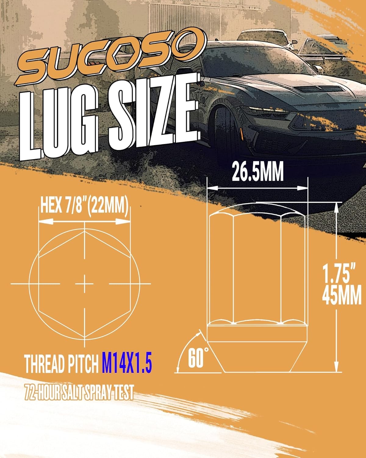 32pcs 14x1.5 OEM Lug Nuts Replacement 2008-2024 Chevy Silverado GMC Sierra 2500