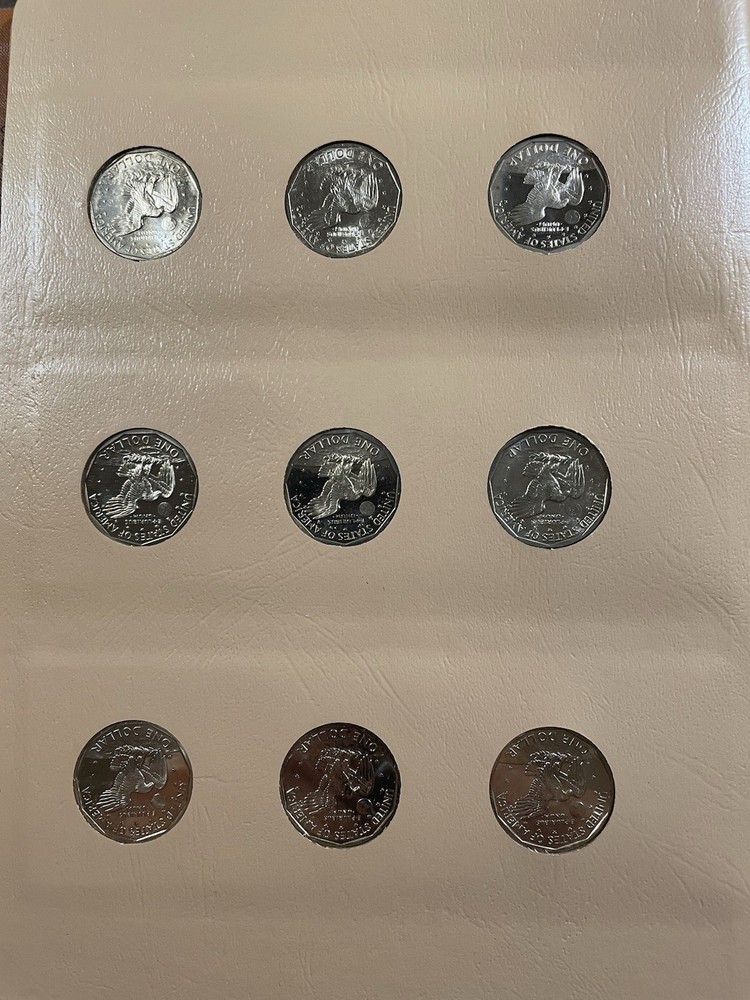 Susan B Anthony Dollars 1979 to 1999 including proof only issues