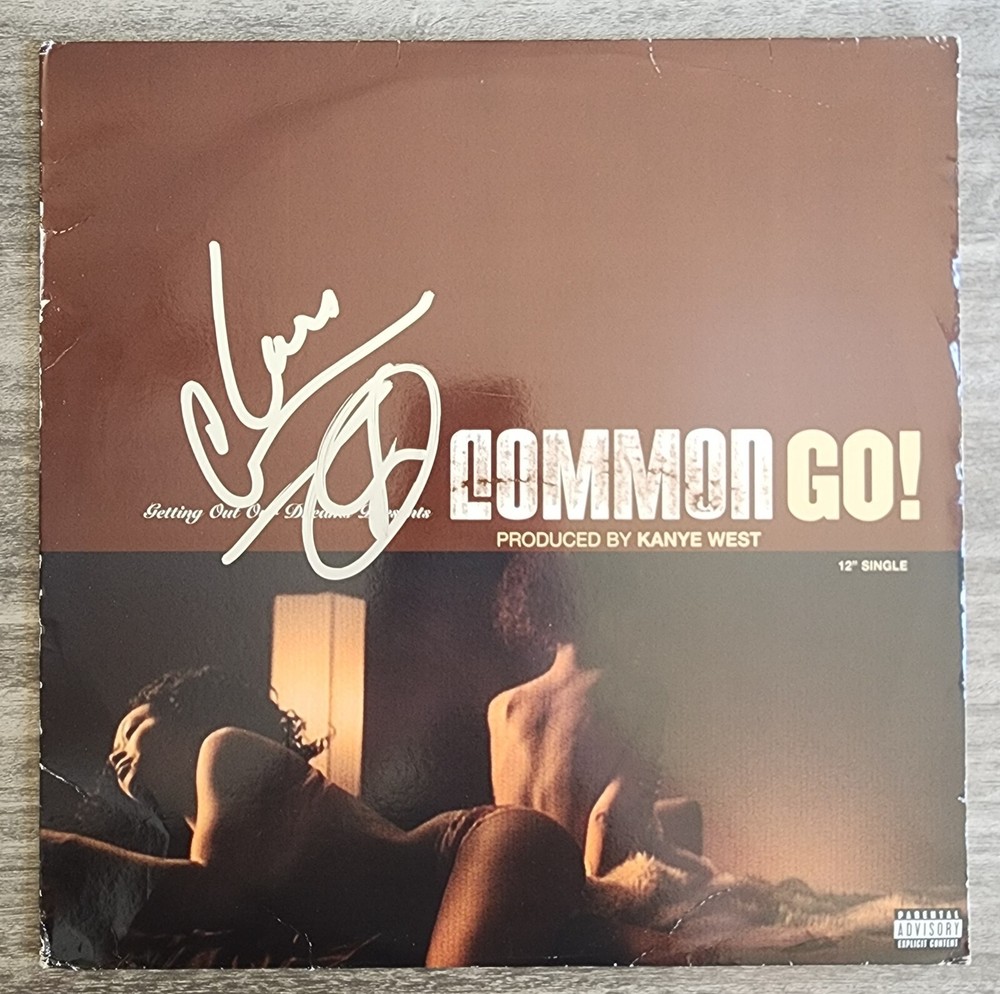 Common Signed Go 12" Single Vinyl Record Rap Actor Legend RAD