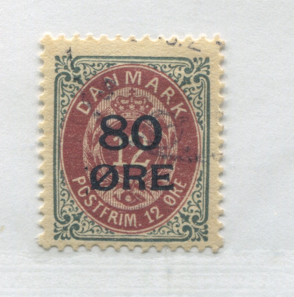 Denmark 1915 80 on 12 ore used