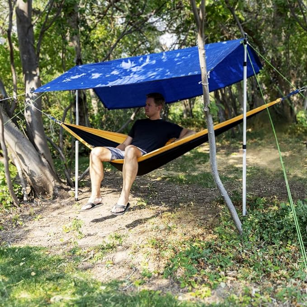 Aluminum Telescoping Tarp Poles Adjustable Universal Rod Replacement Canopy