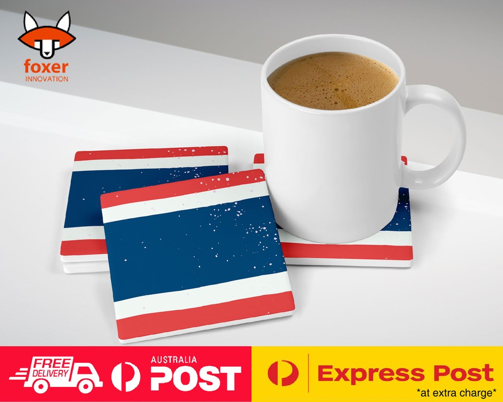 COASTER COFFEE DRINKING MAT|THAILAND COUNTRY FLAG 323