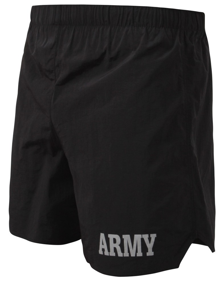Black Army Physical Training Shorts Army Grey Text Jogging Exercise IPFU PT