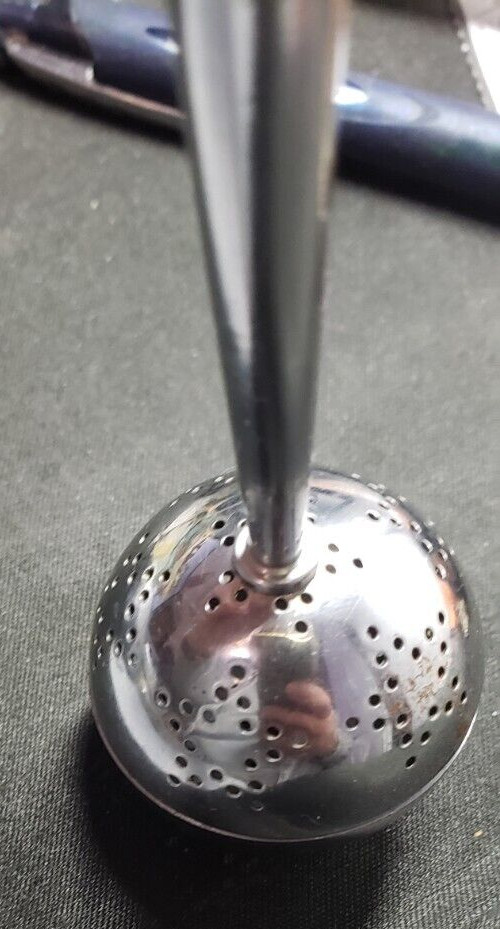 Chase Chrome Tea Ball W Bakelite Handle Vintage