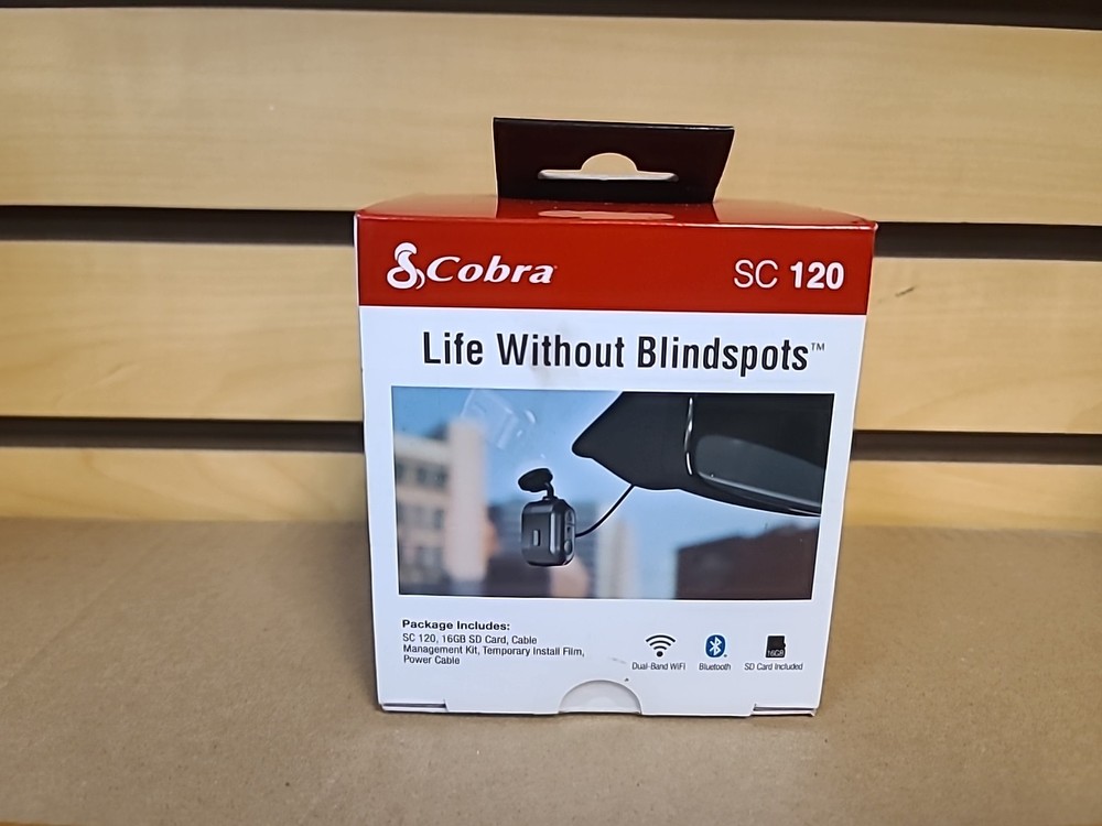 Brand New-Sealed Cobra Electronics Front Facing QHD Dash Cam SC120