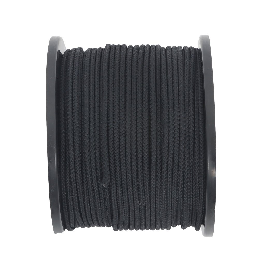3/16 Inch x 500 Feet Polypropylene Tying Twine Pulling Pull Line 8 Strand Black