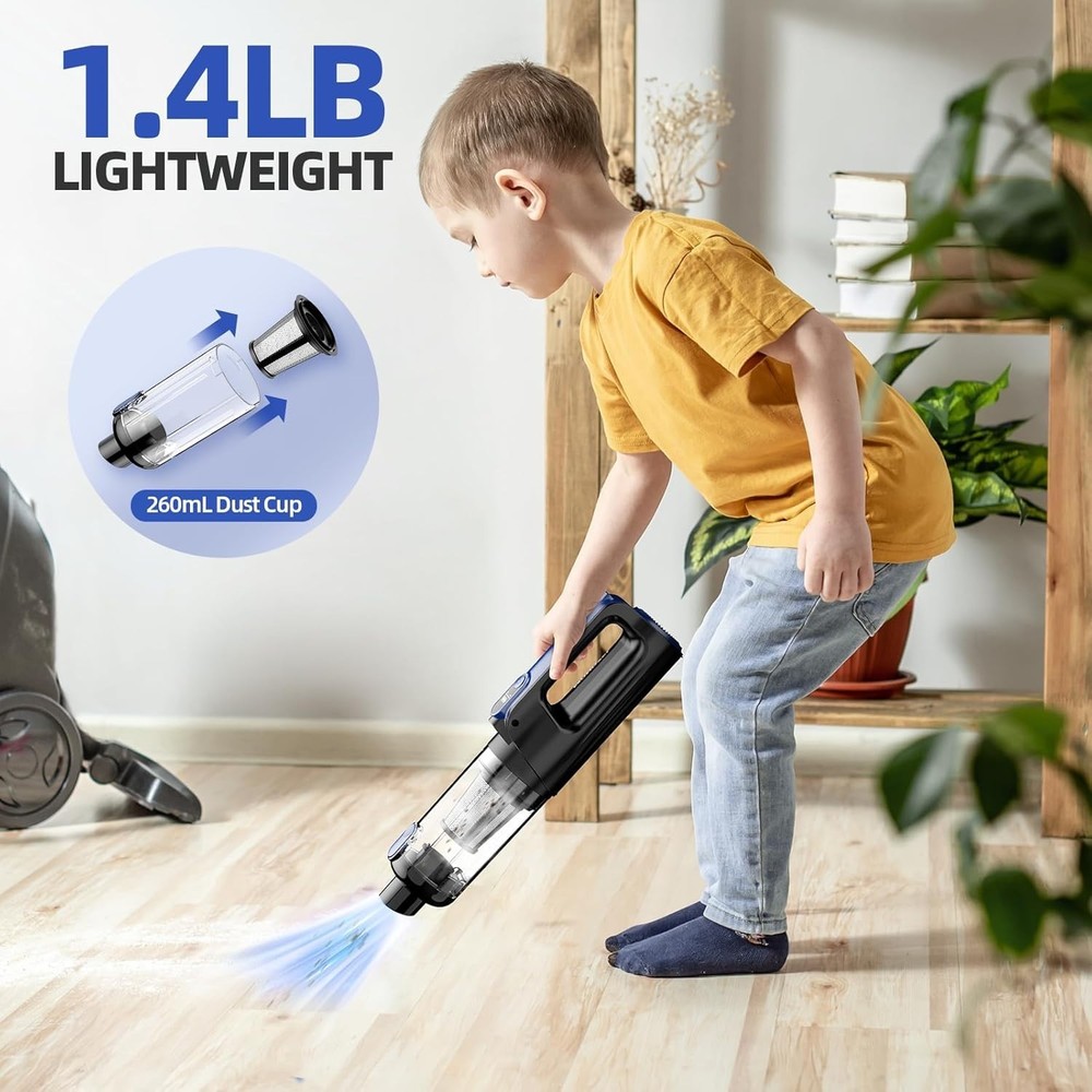 Ultra-Lightweight Cordless Vacuum Cleaner - 18000Pa with Fast Charging Function