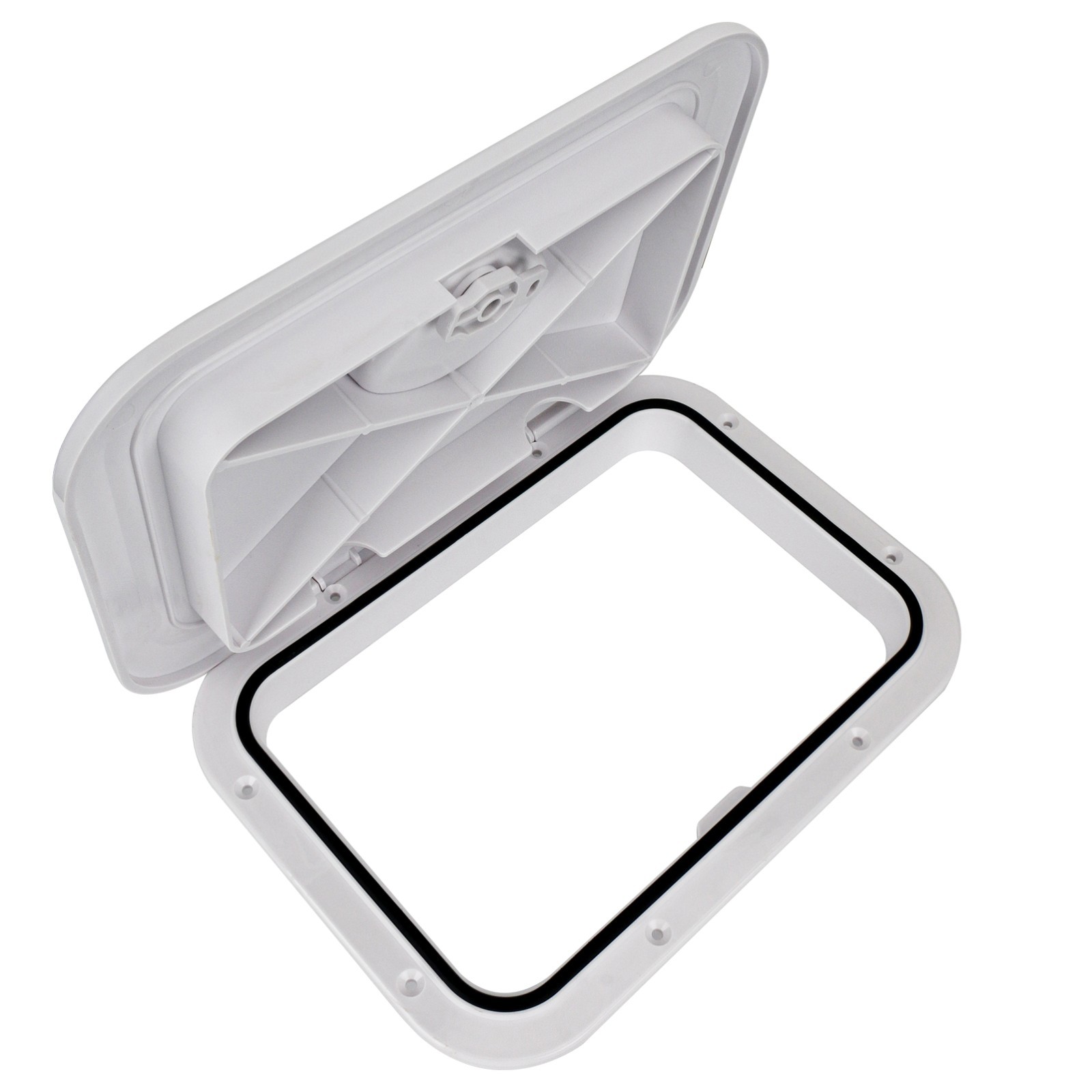 Marine Deck Access Hatch 15" White Rectangle Boat Hatch Lid Cover