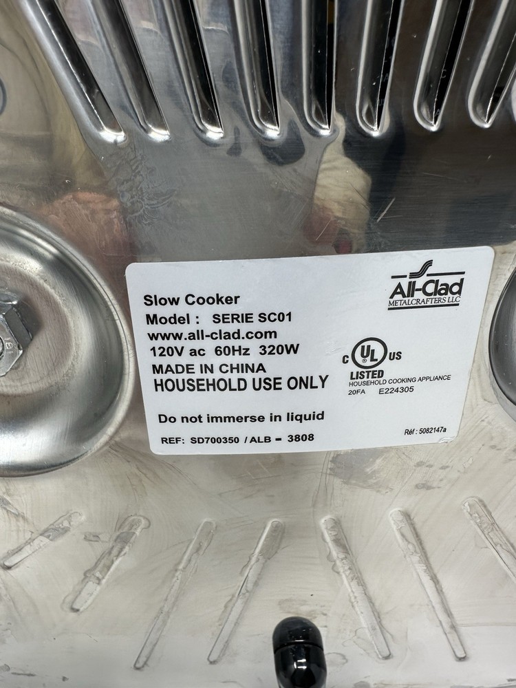 All-Clad 7-Quart Stainless Slow Cooker Series SC01