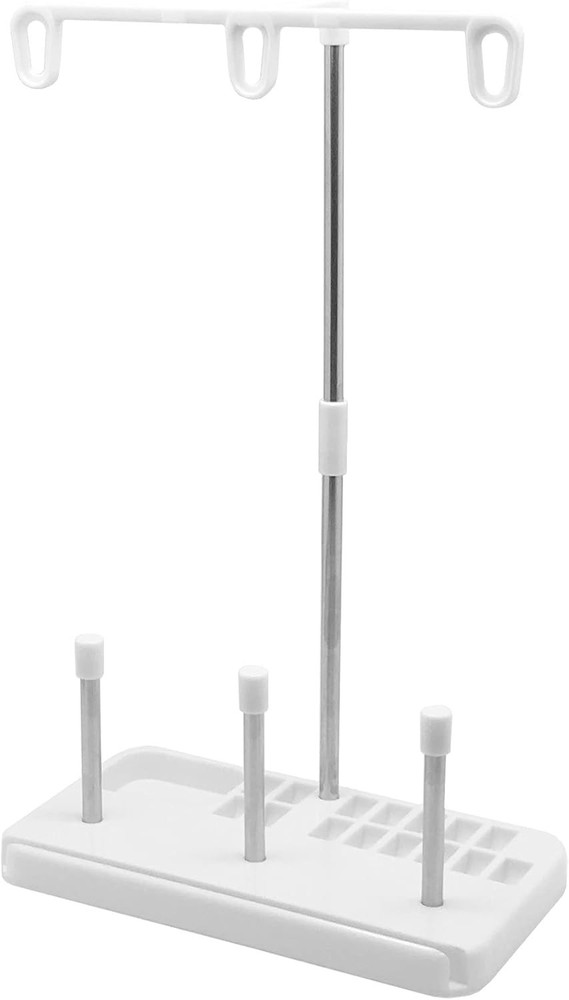 YEQIN Thread Spool Holder Stand- 3 Spools for Domestic White
