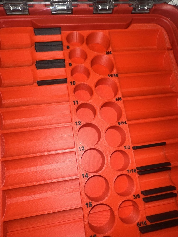 Milwaukee 3/8 inch 43 pc Impact Socket Packout Tray (Insert Tray only)