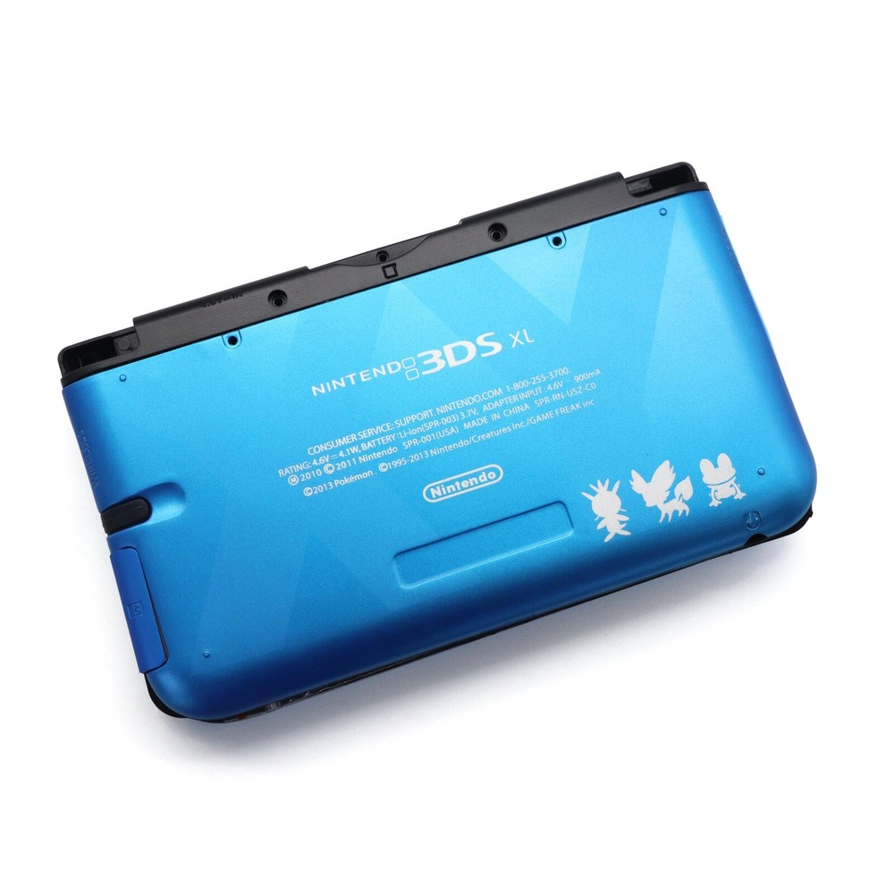 Blue Poke Full Housing Case Shell Complete Set Replacement Kit for 3DS XL/LL
