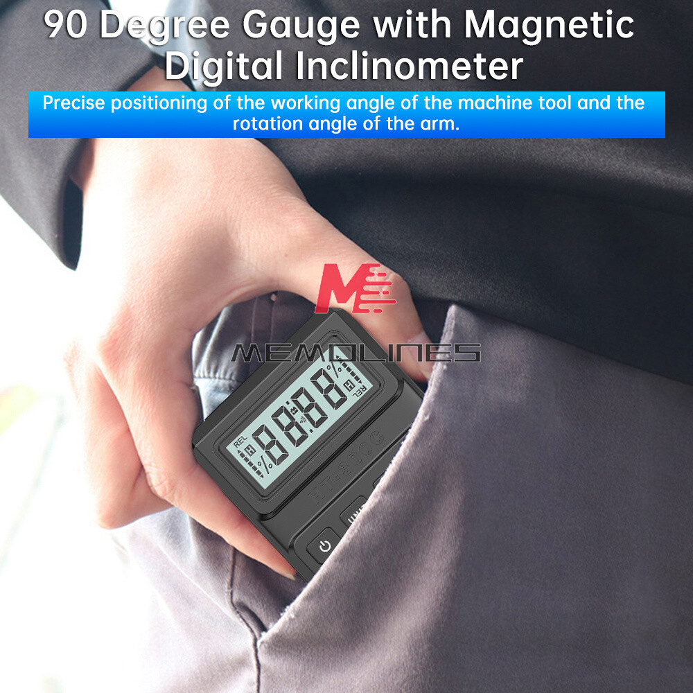 Magnetic Digital Protractor Angle Finder Bevel Gauge Inclinometer Level Meter