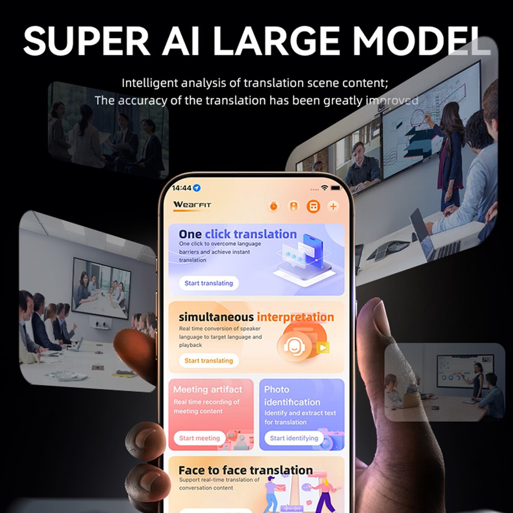 AI102 Mobile Phone Translator Simultaneous Interpretation Real Time Translation