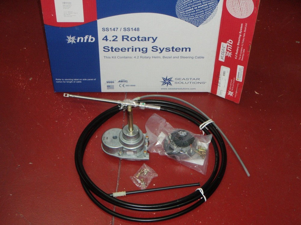 STEERING CABLE KIT SS14718 18FT 4.2 ROTARY HELM SH4910P BEZEL SB27150P CABLE SSC