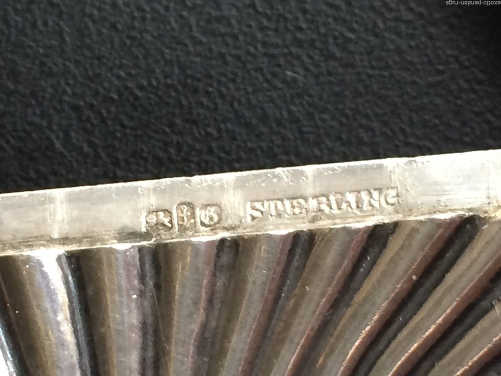 A GORHAM STERLING SILVER CARD CASE CIGARETTE BOX & A MATCHING GORHAM MATCH SAFE