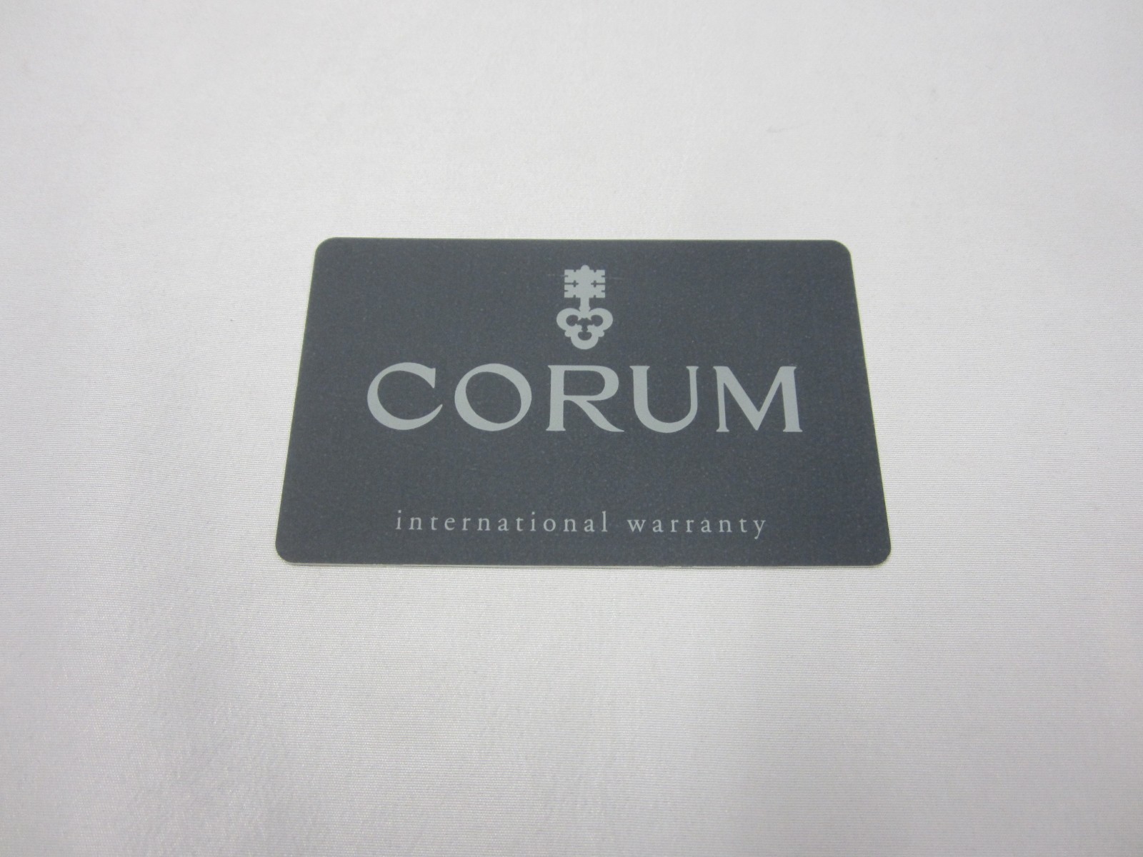 CORUM Open & Blank International Watch Warranty Card Genuine New-Old-Stock