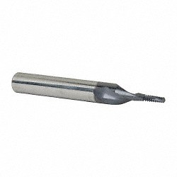 Accupro #4-40 Internal 2-Flute Solid Carbide Helical Flute Thread Mill TiAlN ...