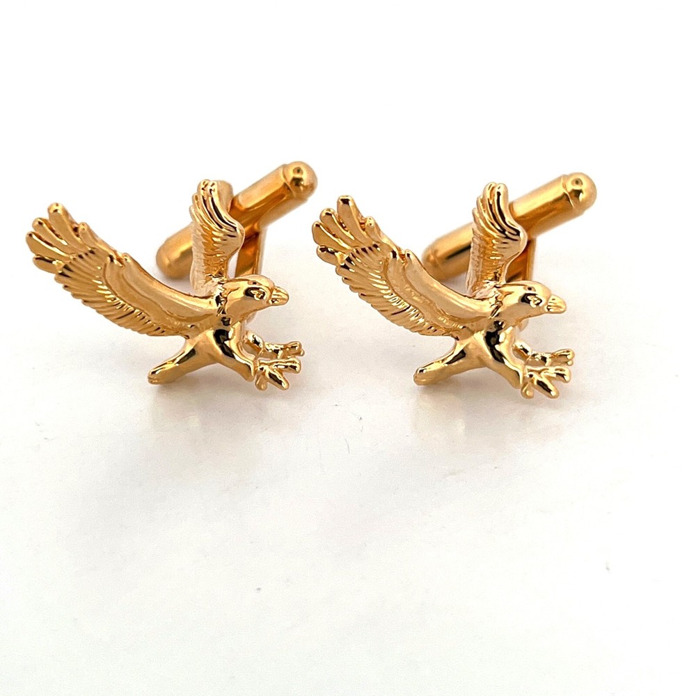 Gold Plated Eagle Cufflinks Ari D Norman