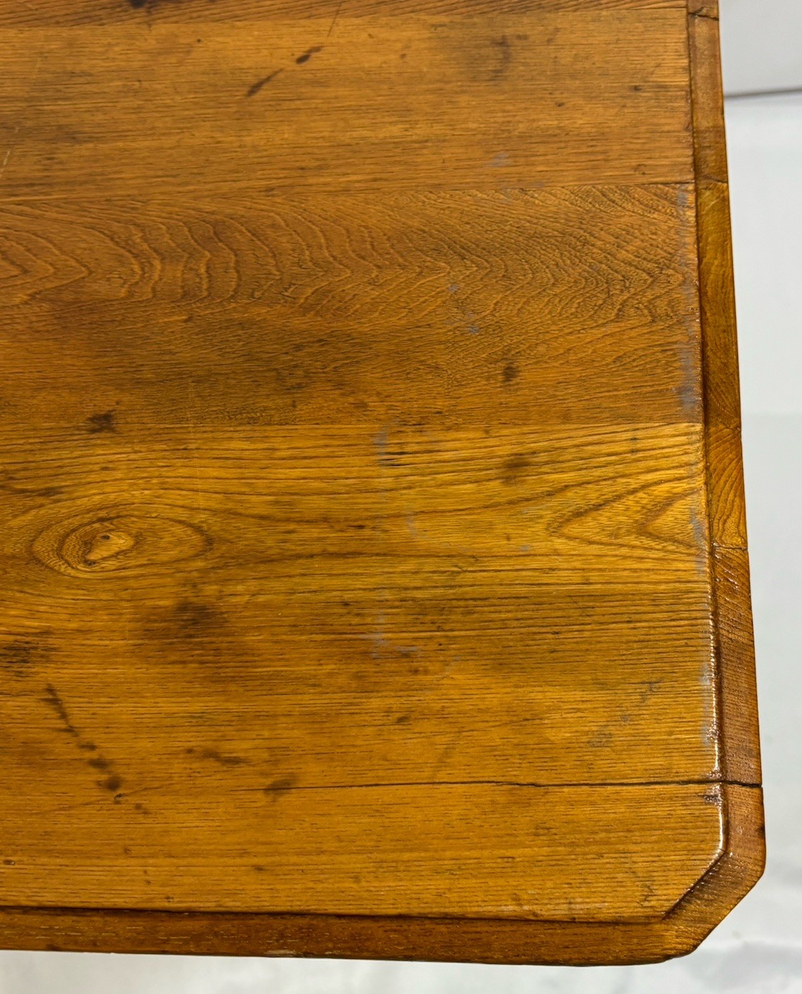 Antique Vintage Folding Wood Sewing Work Table w/ Ruler 35.75"x18" Child’s