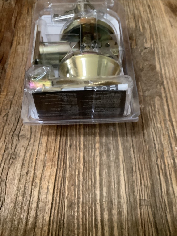 ProSource Single Cylinder Keyed Deadbolt Lock Polished Brass 7001068 Keyed 97476