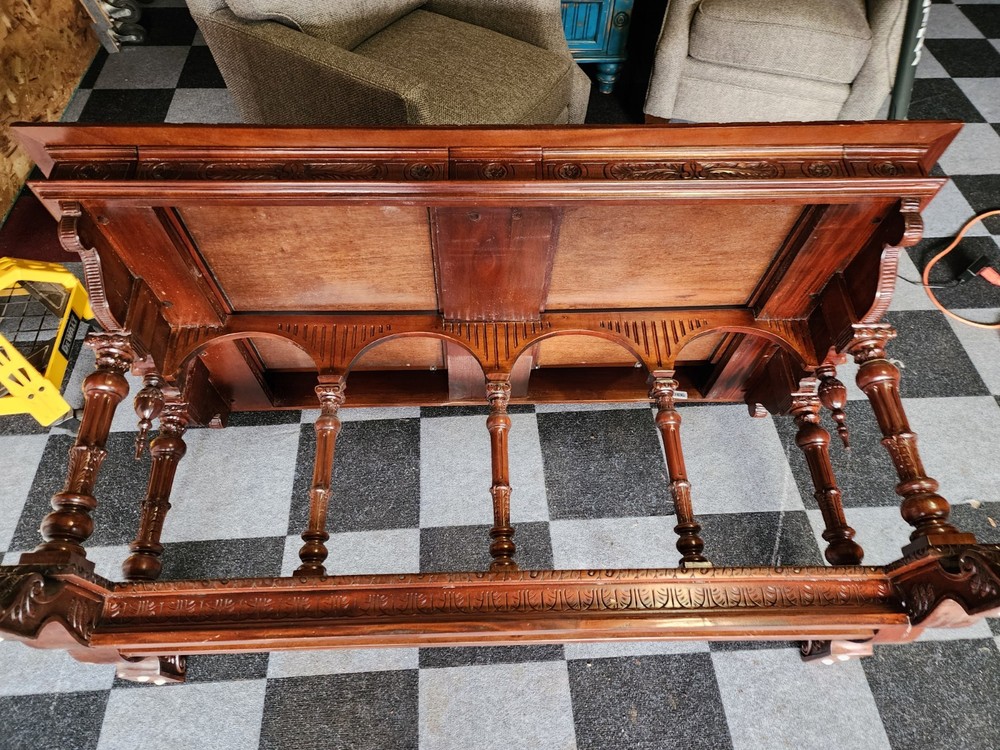 French Renaissance Writing Desk Table w/ Cherubs