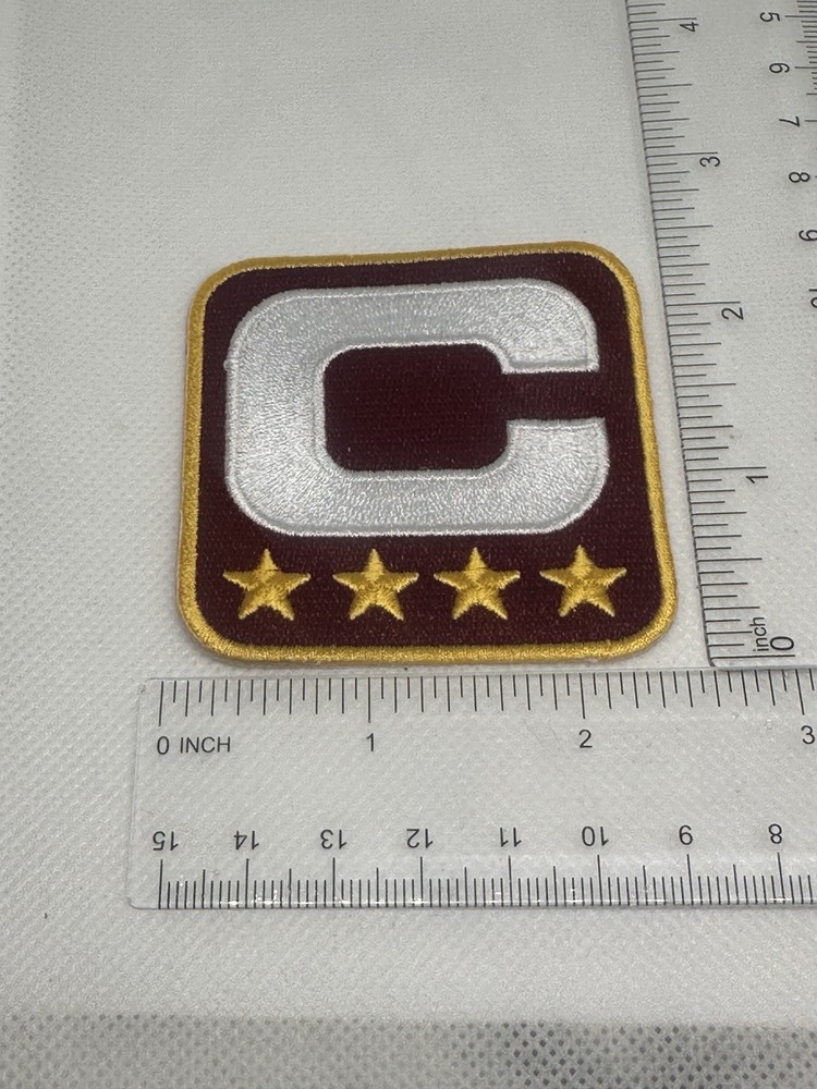 NFL Captain’s Patch 2.5” X2.5” Washington Commanders Maroon And Gold
