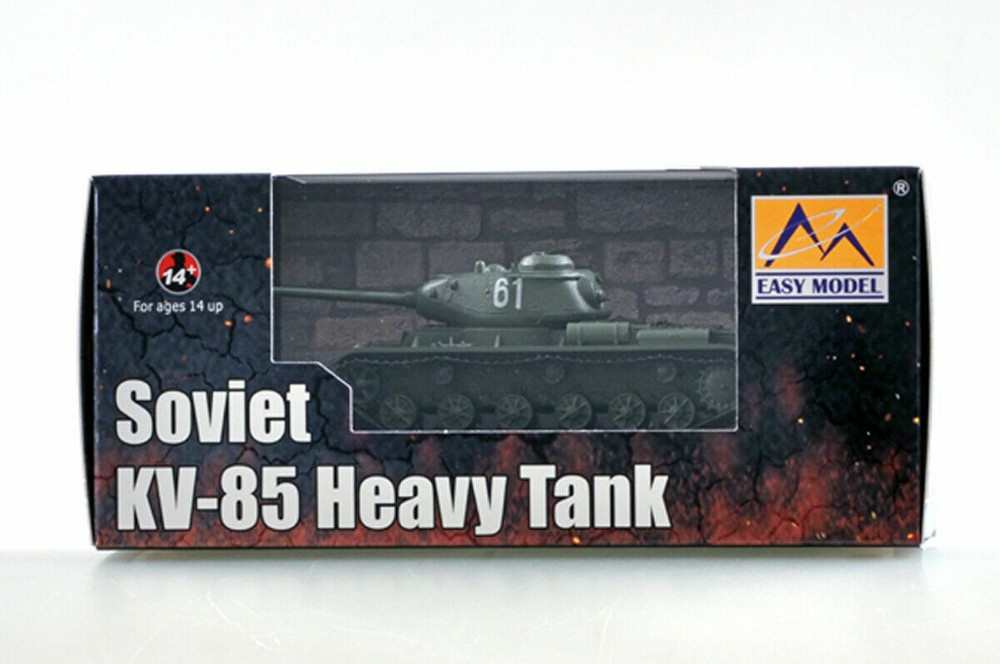 Easy Model 1/72 Soviet KV-85 Heavy Tank "white 61" Plastic Finished Model #35131