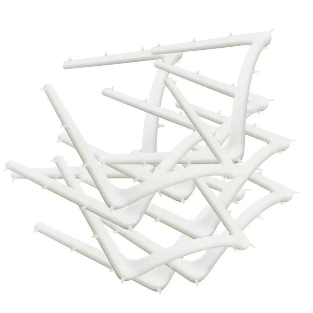 2 Pcs Dental Plastic U-Shape Rubber Dam Frame Young Arch Standard Size White