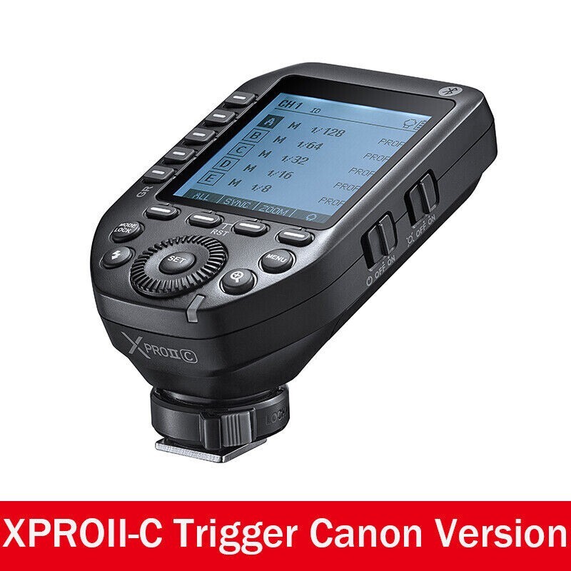 Godox XProII-C XPro II TTL Wireless Flash Trigger Transmitter for Canon Camera