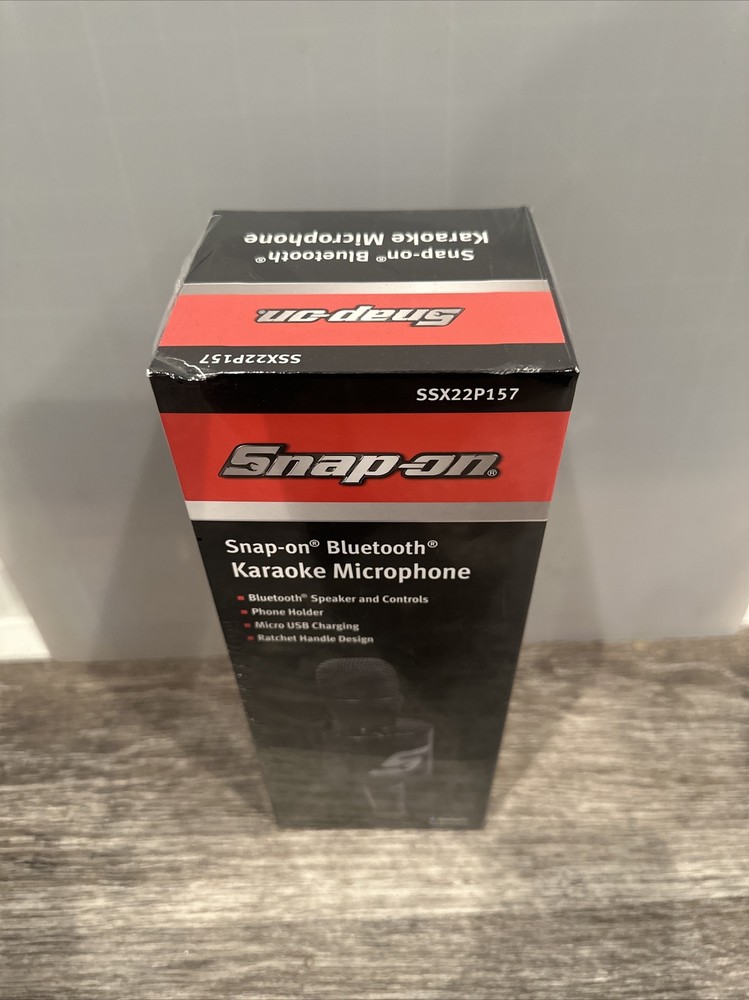 New Snap-On Bluetooth Karaoke Microphone Bluetooth Mic SSX22P157 Great Gift