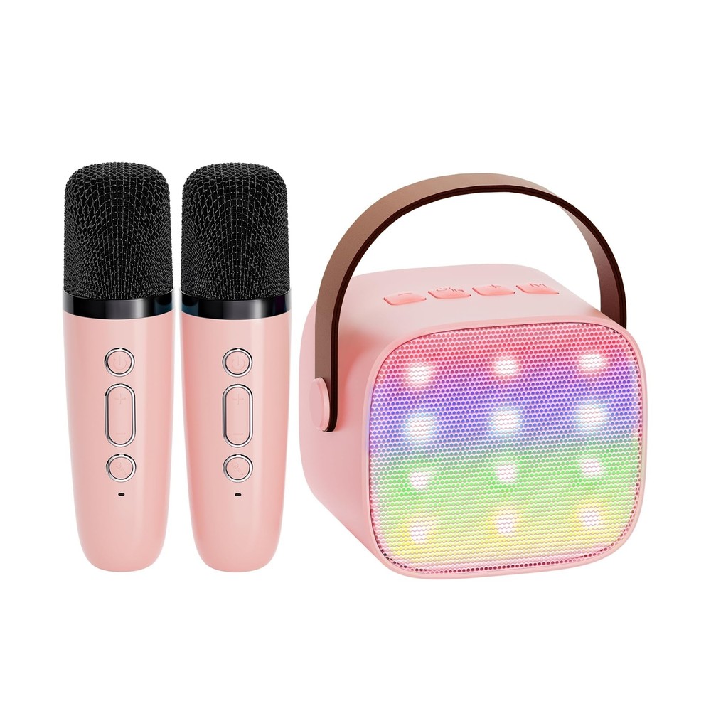 YLL Mini Karaoke Machine for Kids Adults, Portable Bluetooth Speaker with 2 W...