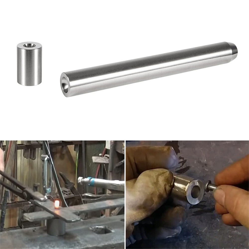 Blacksmith Rivet Doming Tools Heading & Bottom Forging Tool 1/4" Shaft 1/2" Head