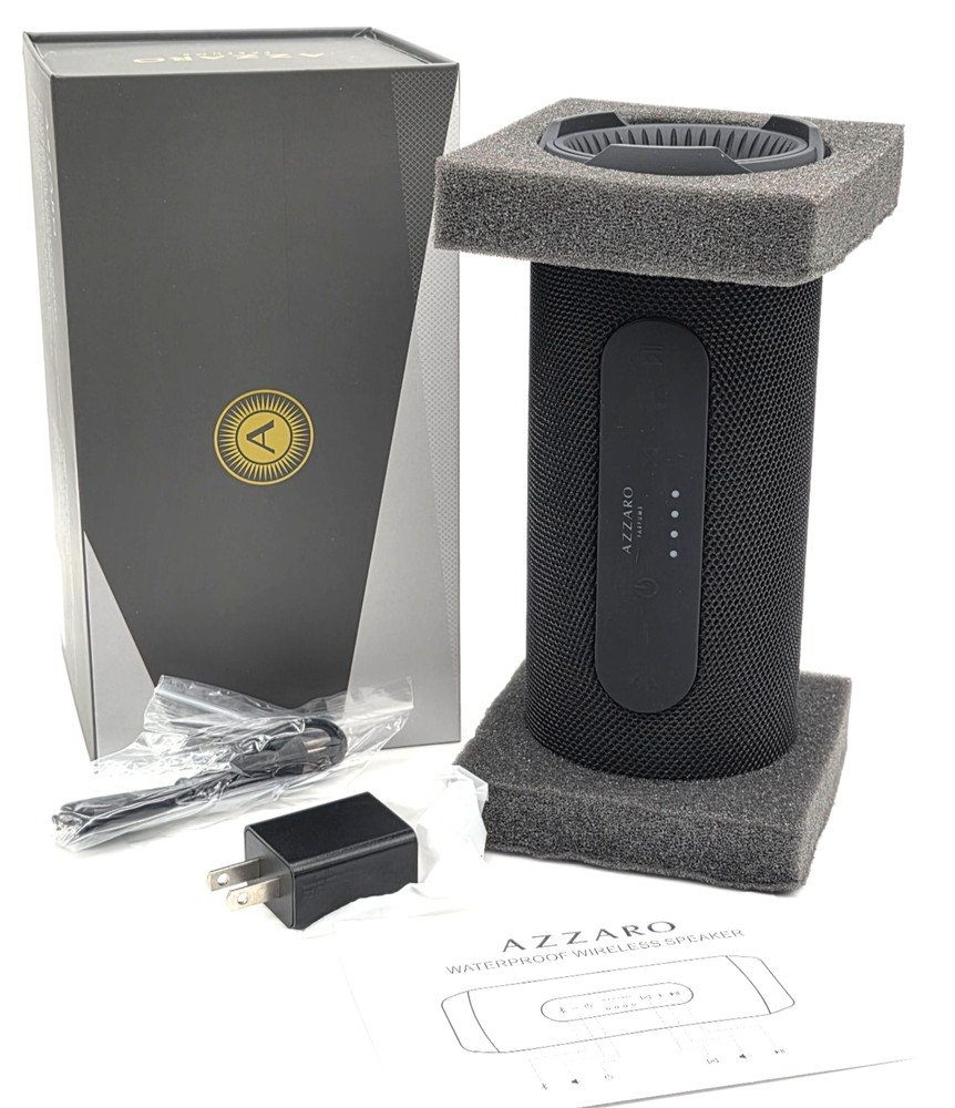Azzaro Parfums Waterproof Bluetooth & Wireless Speaker New in Box
