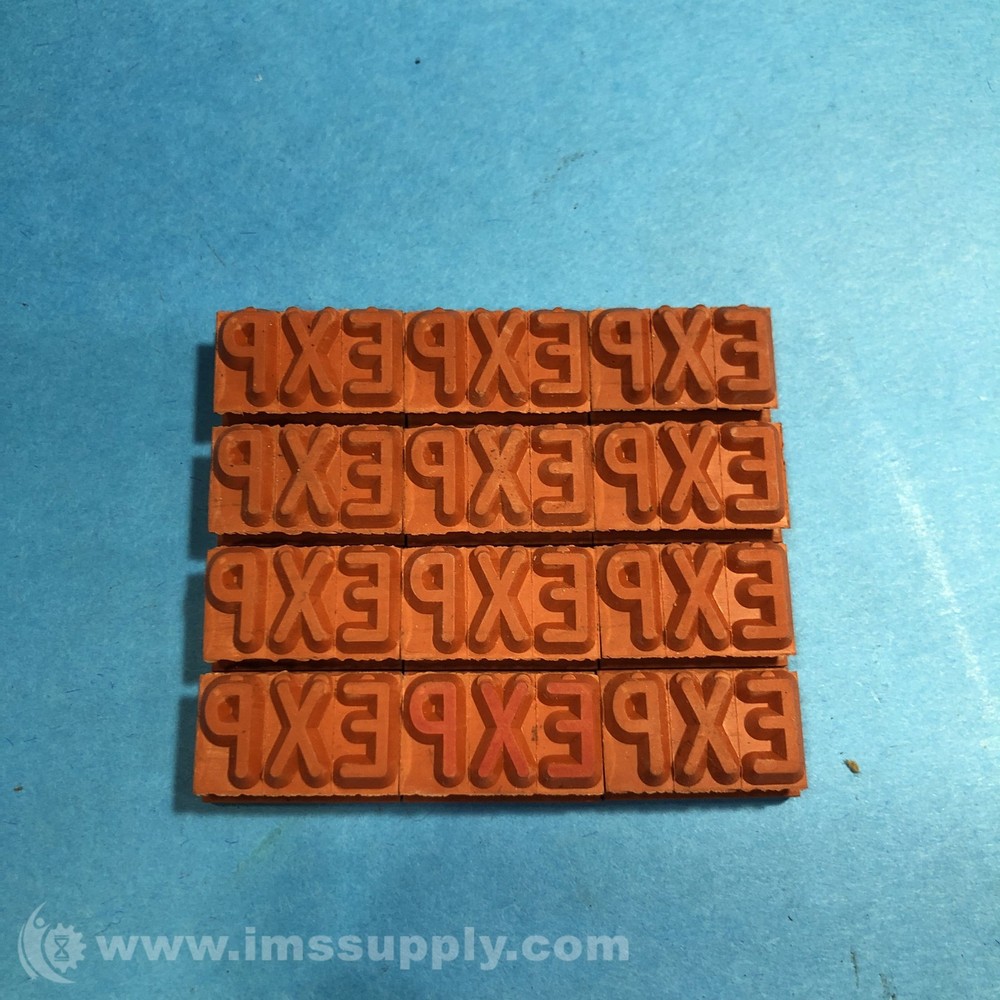 Lincoln Coders TF38MC-EXP Pack Of 12 Typesetting Blocks FNIP
