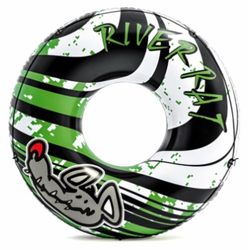 Intex River Rat Multicolored Vinyl Inflatable Floating Tube
