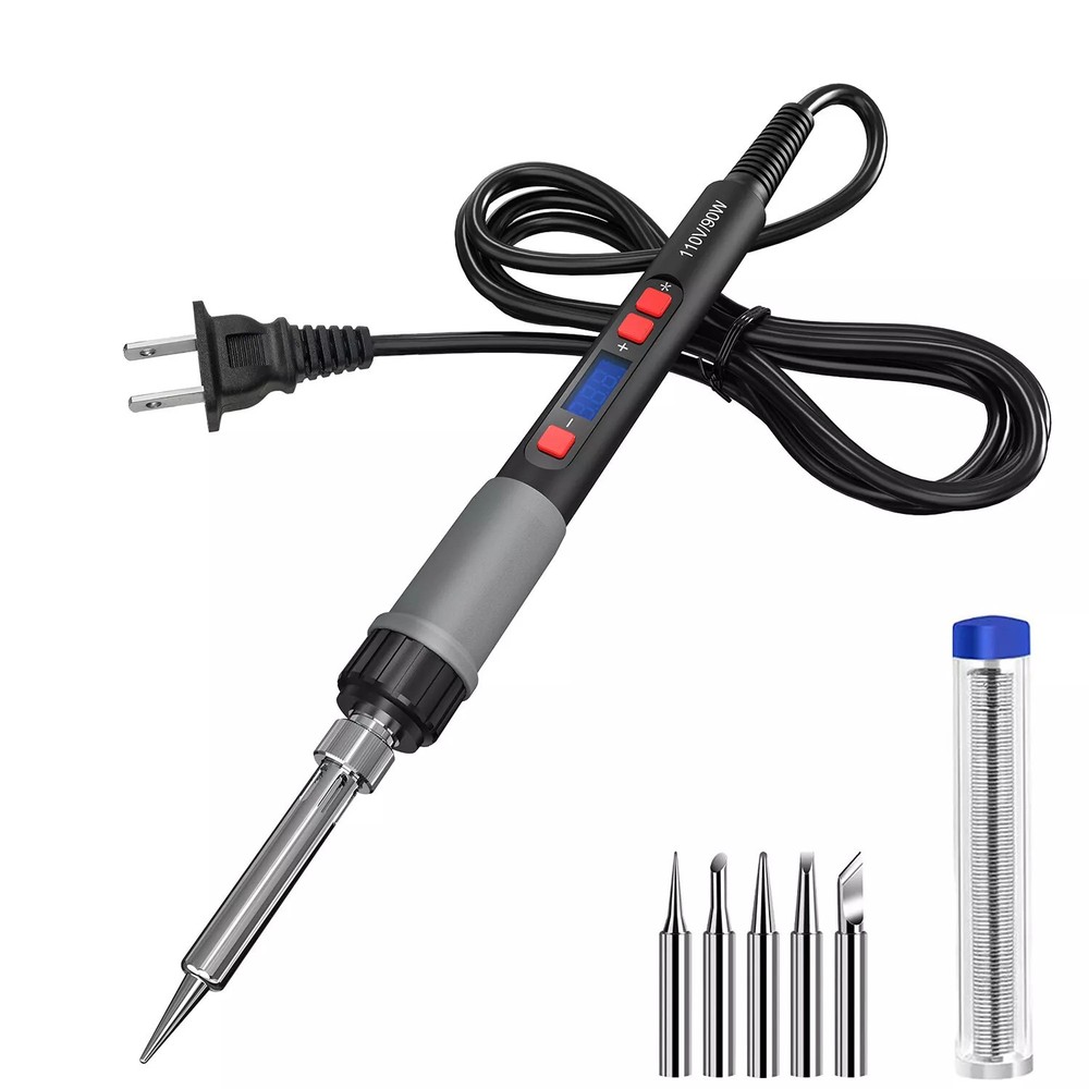 90W Internal Thermal Digital Adjustable Temperature Electric Soldering Iron Set