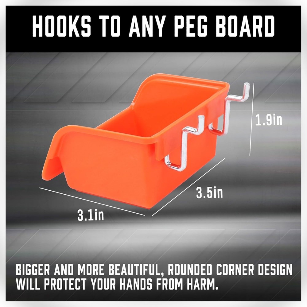 Heavy-Duty 150-Piece Pegboard Hook Set - Rust Resistant & Versatile Storage