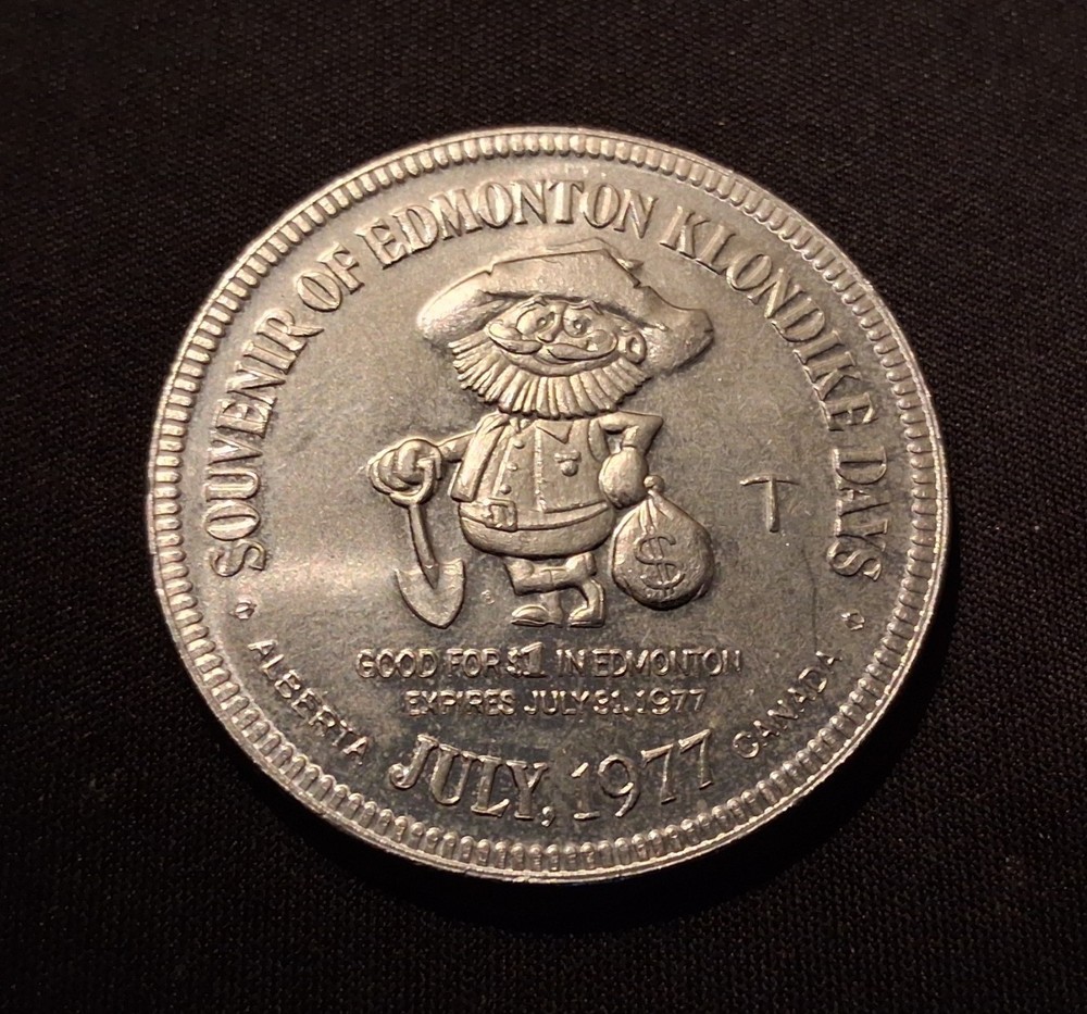 1977 Edmonton, AB Klondike Days Trade Dollar