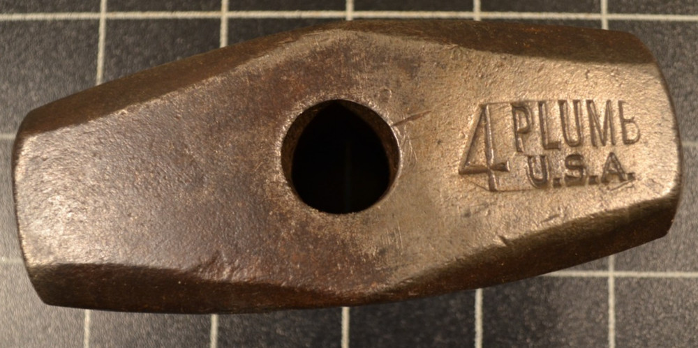PLUMB - 4# - DRILLING HAMMER HEAD - MINT CONDITION