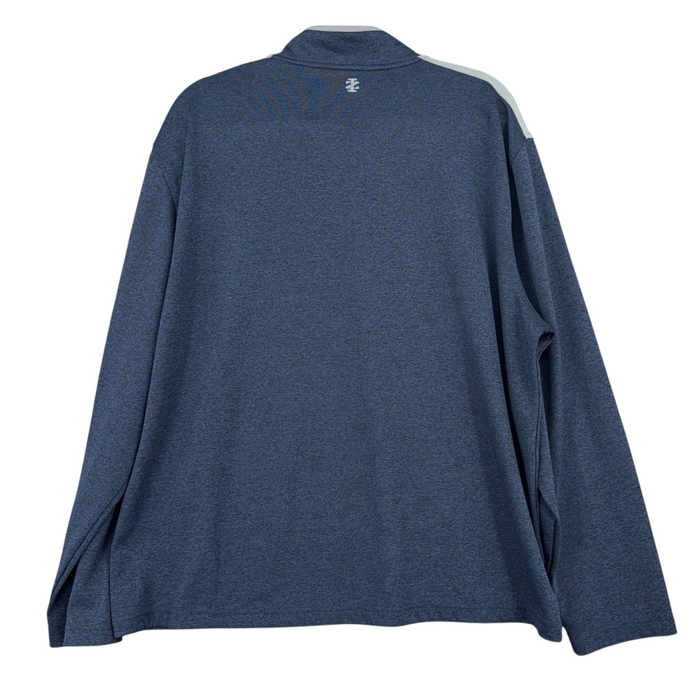 IZOD Golf 1/4 Zip Pullover Mens XXL Polyester Blue Heathered
