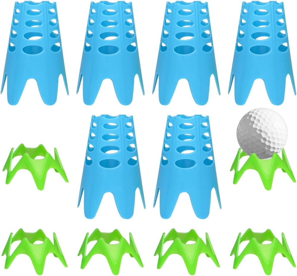 12Pcs Golf Simulator Tees ，Plastic Golf Mat Tees Tools for Outdoor Indoor Winter