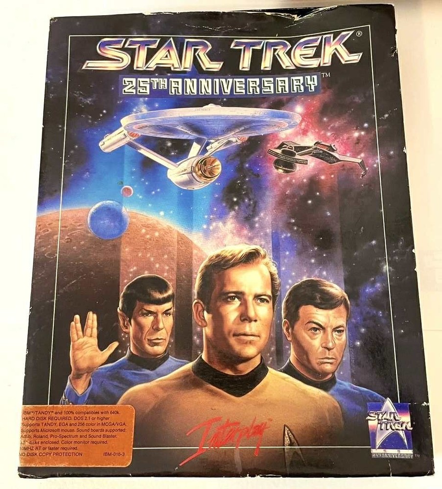 1991- Interplay- Paramount-Star Trek- 25th Anniversary- Space Flight Adventure