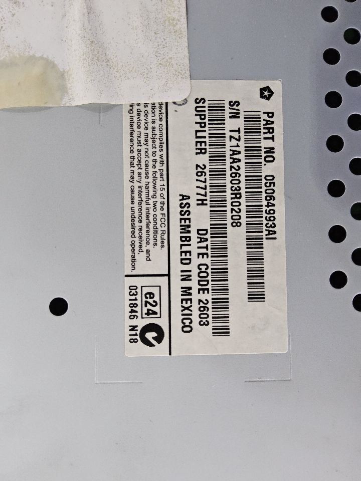 2011-2020 Dodge Journey Dash Mounted 8.4" Display Screen